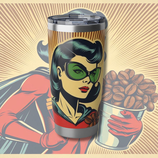 Green Lens Vagabond 20oz Tumbler - Superhero Coffee