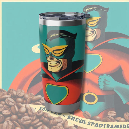 Yellow Eyes Vagabond 20oz Tumbler - Superhero Coffee